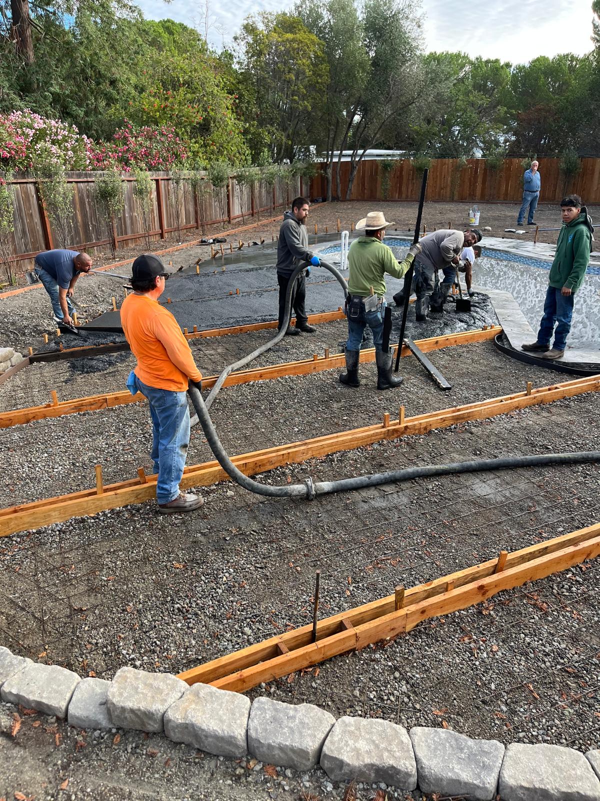 Concrete pouring services in San Jose CA